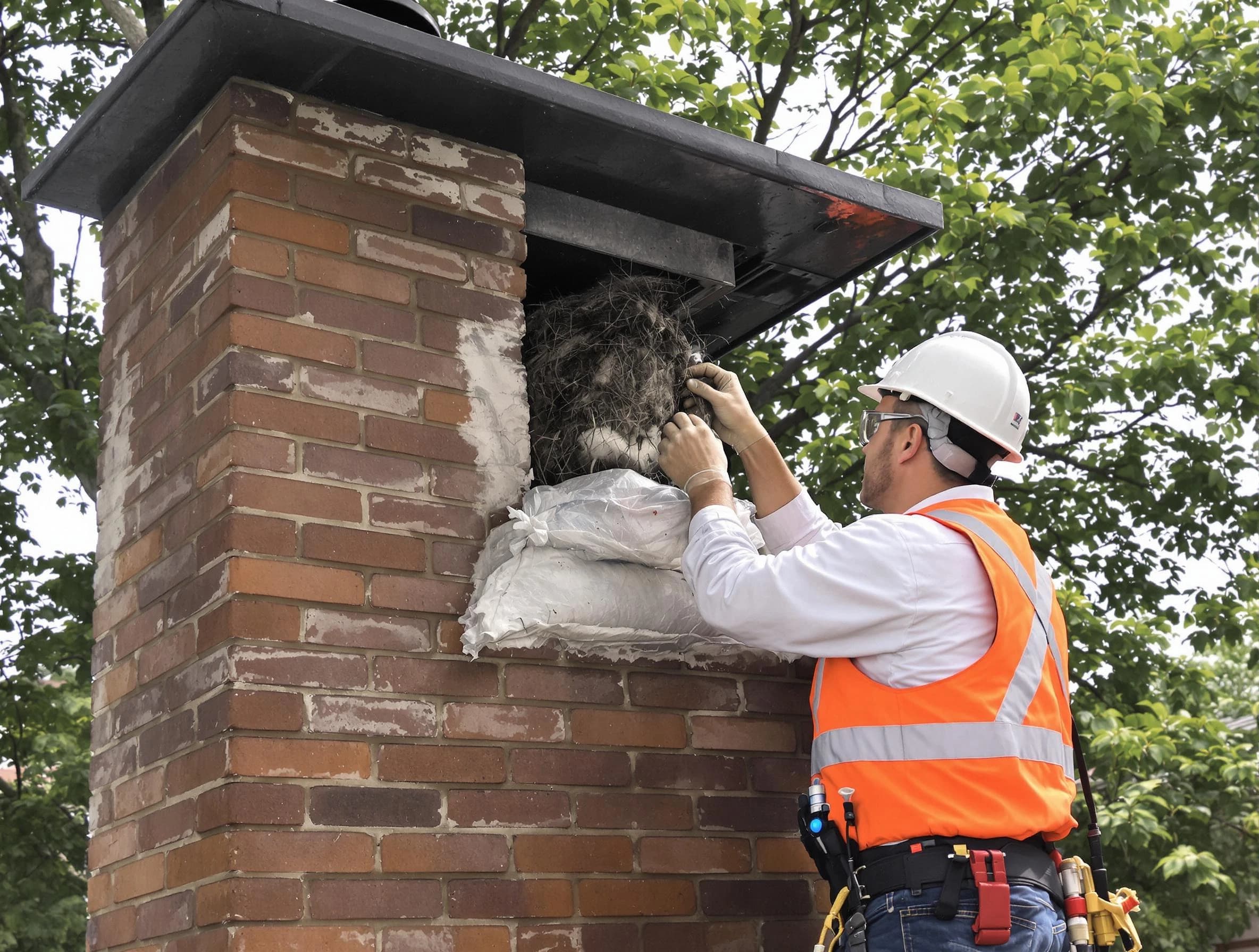 Humane removal of debris and animals by Marietta Chimney Sweep in Marietta, GA