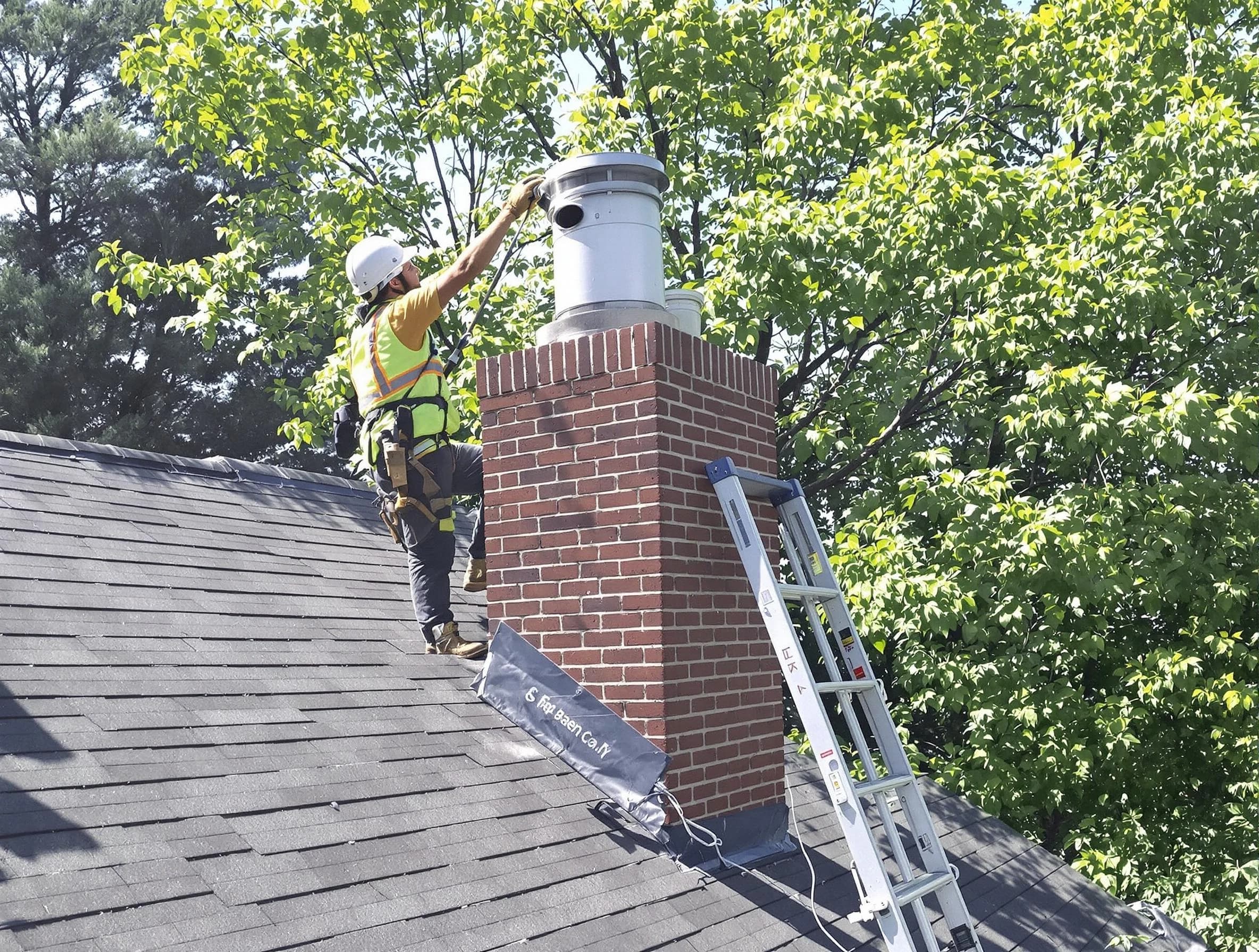 Chimney liner inspection by Marietta Chimney Sweep in Marietta, GA