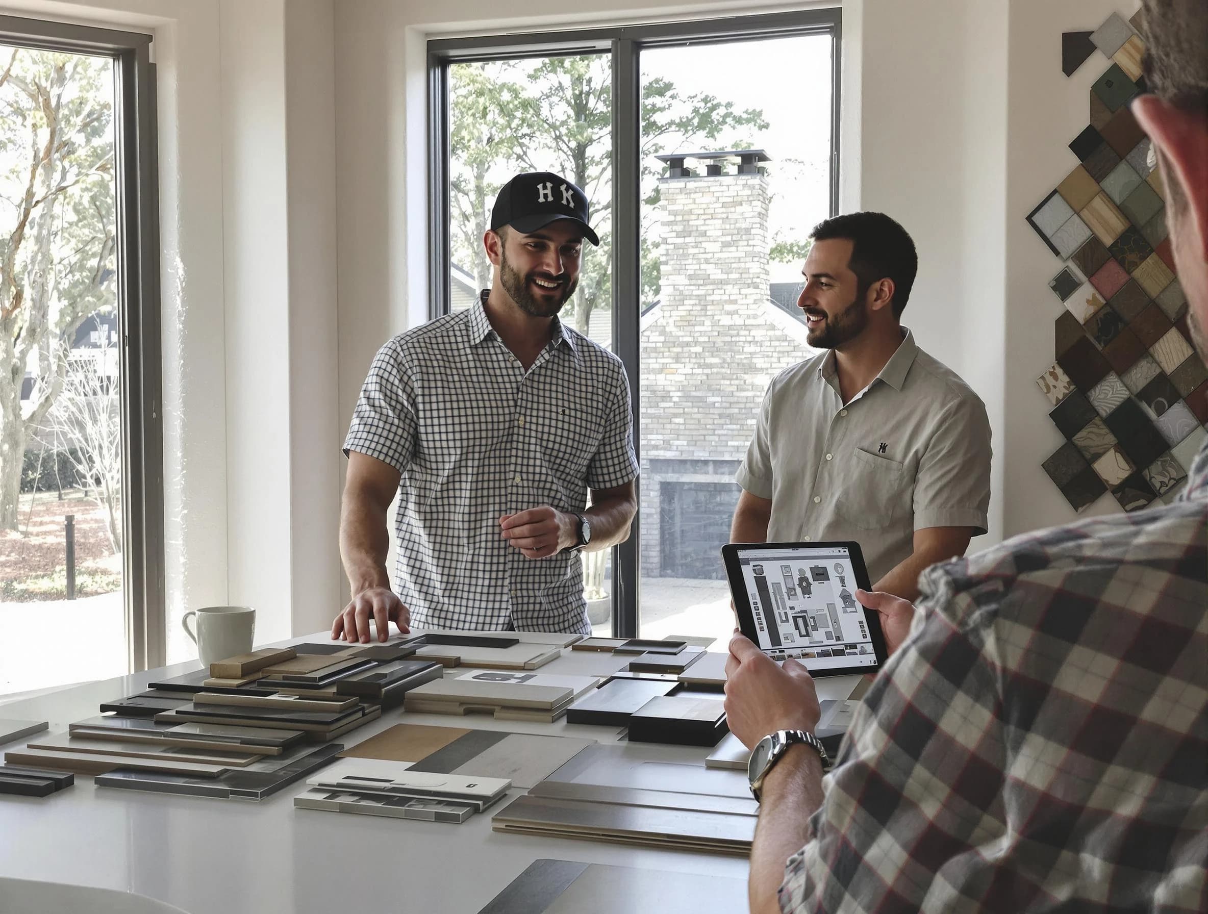 Marietta Chimney Sweep remodeling a chimney and fireplace in Marietta, GA