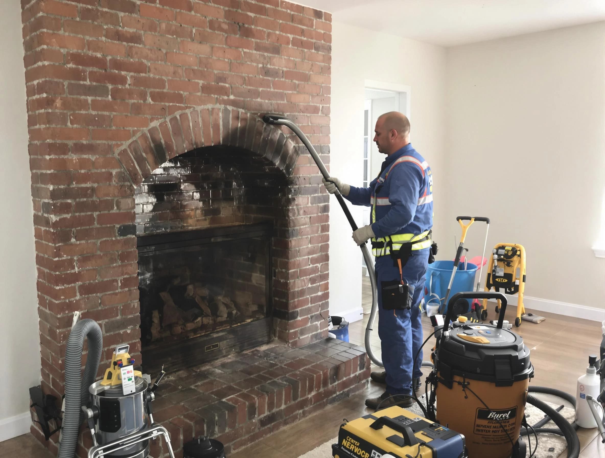 Marietta Chimney Sweep expert performing detailed chimney sweep in Marietta, GA