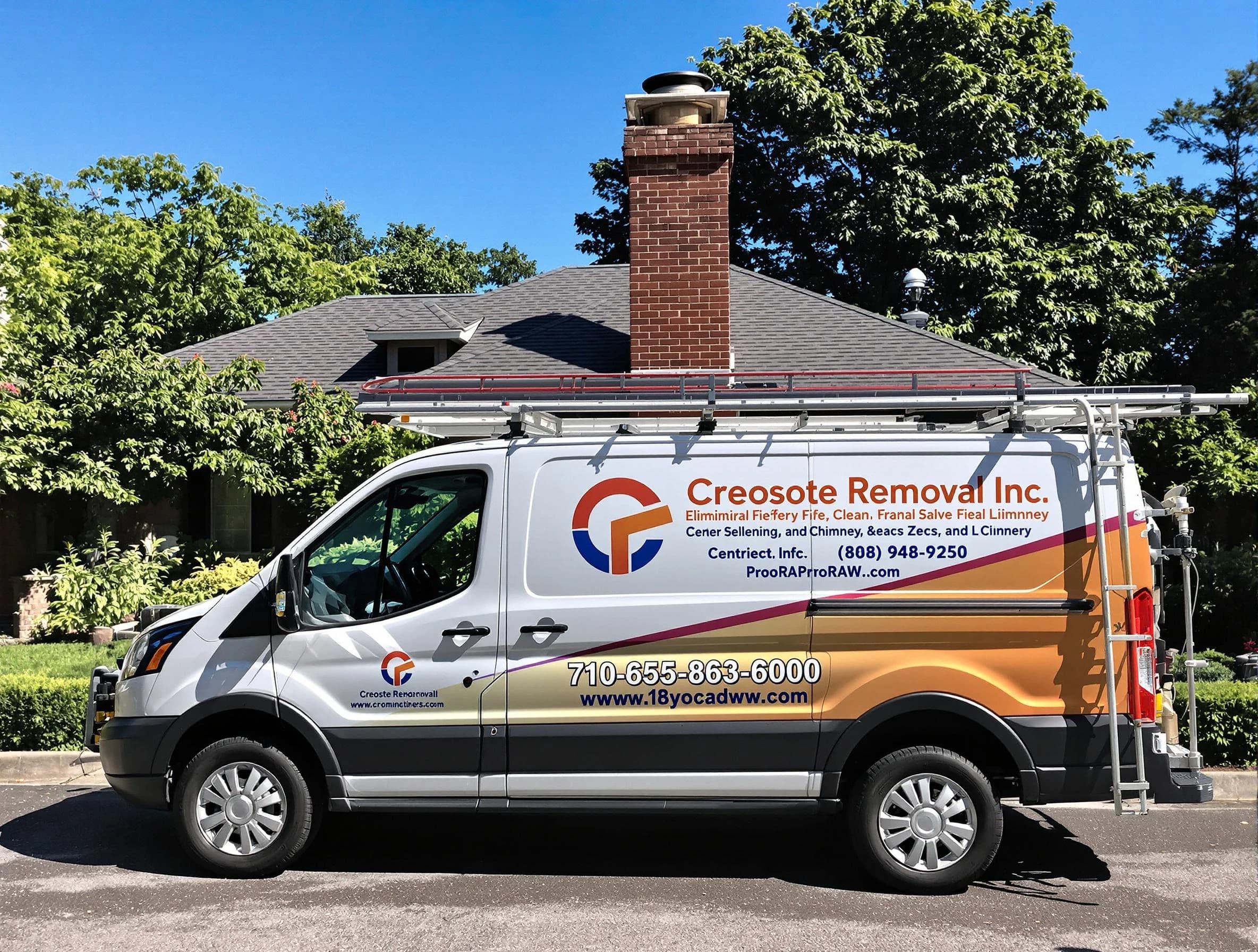 Marietta Chimney Sweep technician removing creosote safely in Marietta, GA