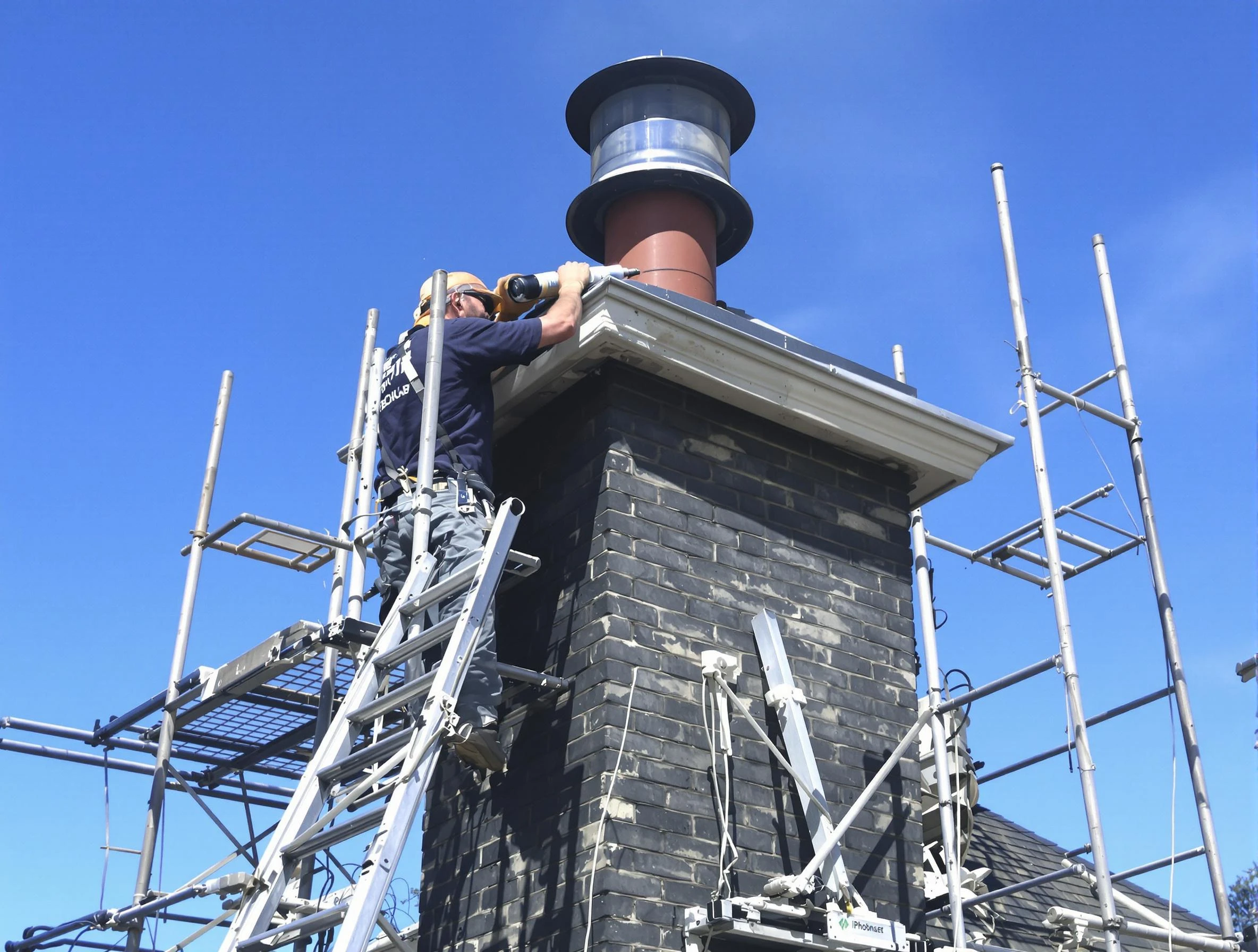 Sturdy chimney crown finished by Marietta Chimney Sweep in Marietta, GA